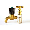 EM-V-B010 Chromed polishing wall mount water sink brass bibcock